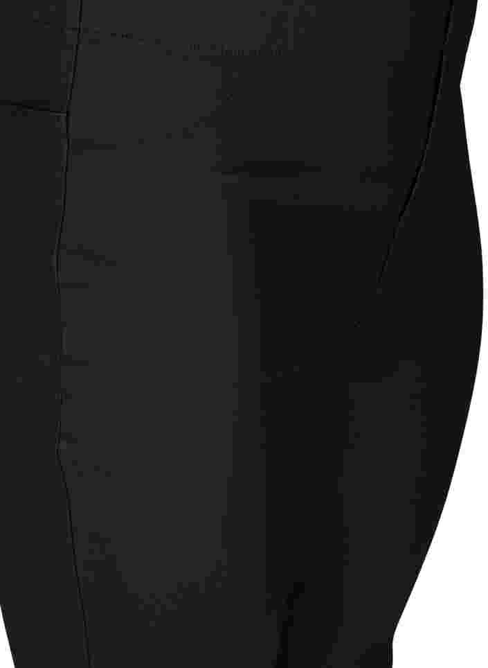 Coated, viscose blend legging, Black, Packshot image number 2