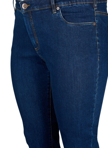 Slim fit Emily jeans with regular waist, Dark blue, Packshot image number 2