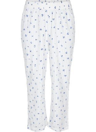 Floral pyjama bottoms in cotton, Snow White AOP, Packshot image number 0