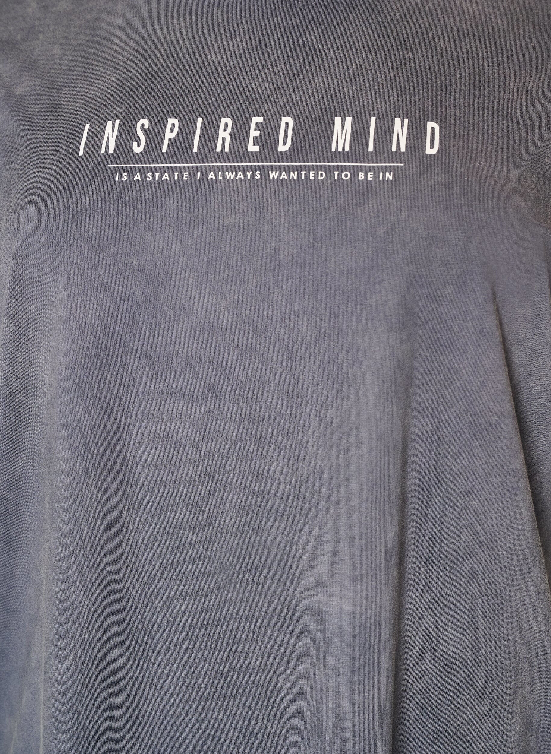 ZizzifashionLoose T-shirt dress with a washed look, Grey, Packshot image number 2