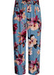 Loose viscose trousers with print, Blue, Packshot image number 0
