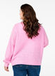 Knitted cardigan with wool and buttons, Begonia Pink Mel., Model image number 1