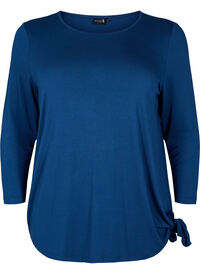 Training blouse in viscose with tie detail