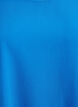 Blouse with short sleeves and a round neckline, Blue, Packshot image number 2