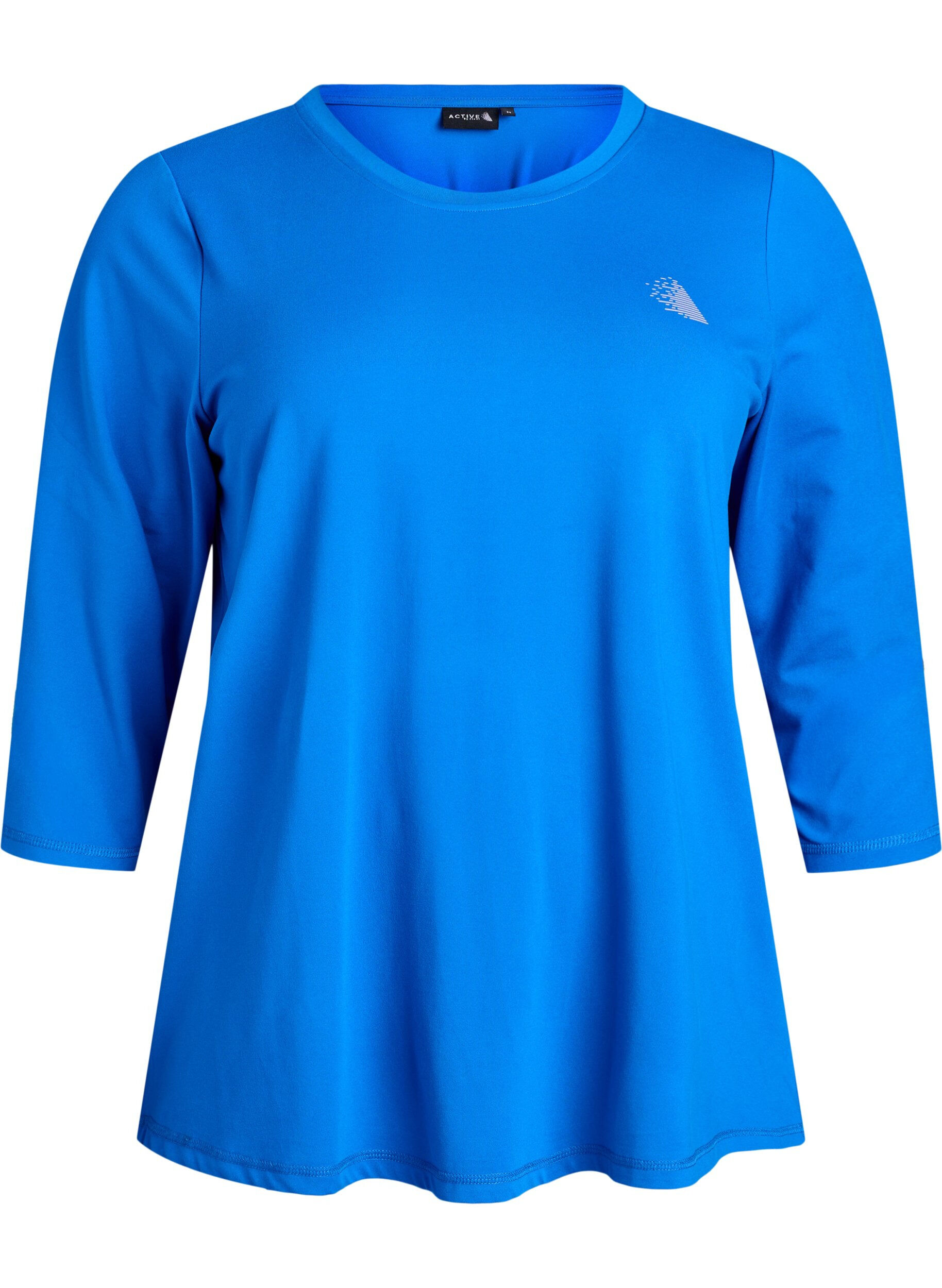 Zizzifashion Workout top with 3/4 sleeves, Blue, Packshot image number 0