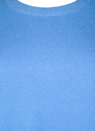 Long-sleeved pullover with round neck	, Blue Bonnet Mel., Packshot image number 2