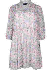 Tunic with 3/4 and floral print