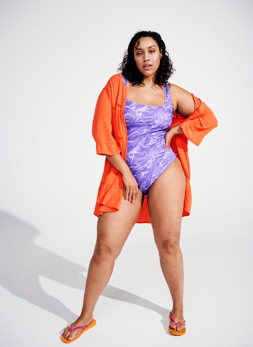 Swimsuit with print, Swirl Print, Image image number 0