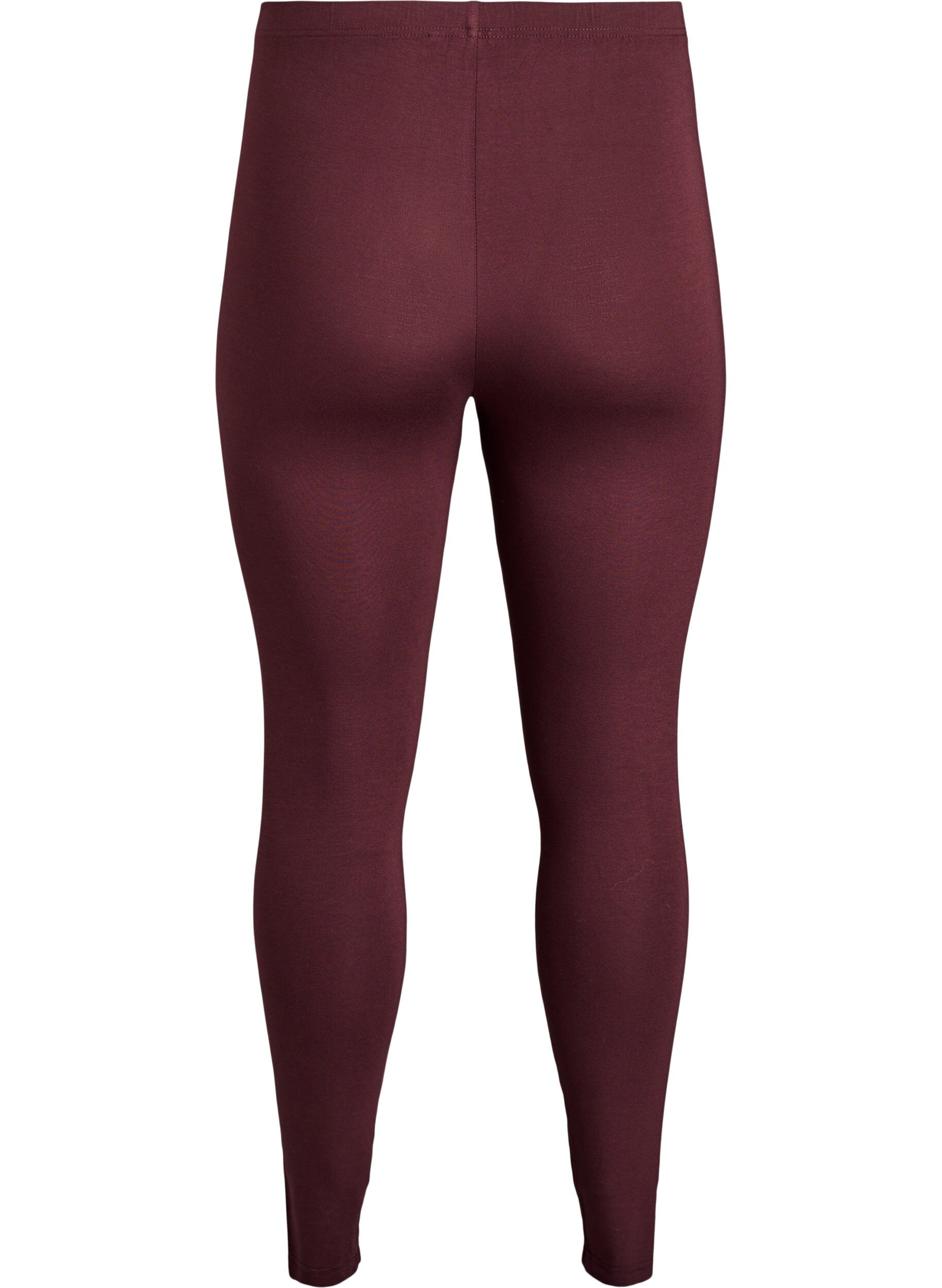 ZizzifashionBasic leggings in viscose, Dark Bordeaux, Packshot image number 1