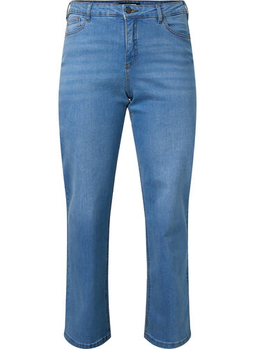 High waisted Gemma jeans with regular fit, Light blue, Packshot image number 0