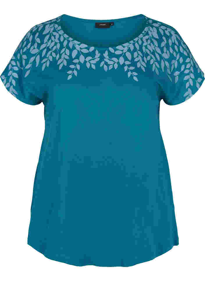 Cotton t-shirt with print details, Dragon Mel Feather, Packshot image number 0