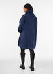 Short sweatshirt dress with high collar and pockets, Blue, Model image number 2