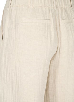 Suit trousers in a material blend with linen, Rainy Day, Packshot image number 3