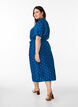 Midi shirt dress with polka dots, Blue, Model image number 2