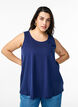 Cotton top with a-shape, Blue, Model image number 0
