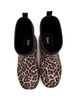 Wide fit - Short wellies with elastic neoprene shaft, Leopard AOP, Packshot image number 2