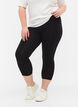 Basic 3/4 leggings in viscose, Black, Model image number 0