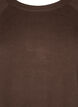Knitted dress with a round neck and slit, Brown, Packshot image number 2