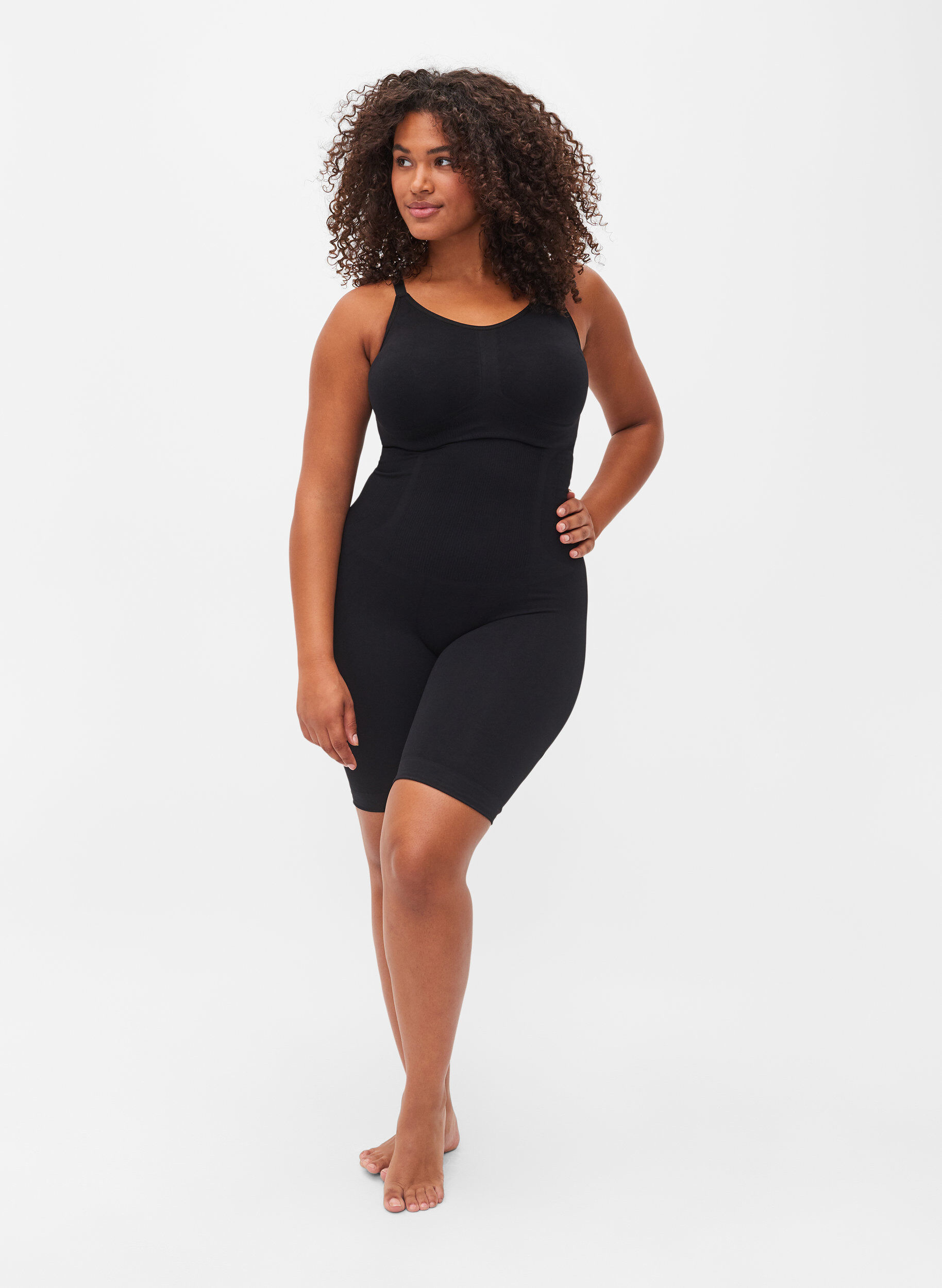 Zizzifashion Shapewear bodysuit, Black, Model image number 1