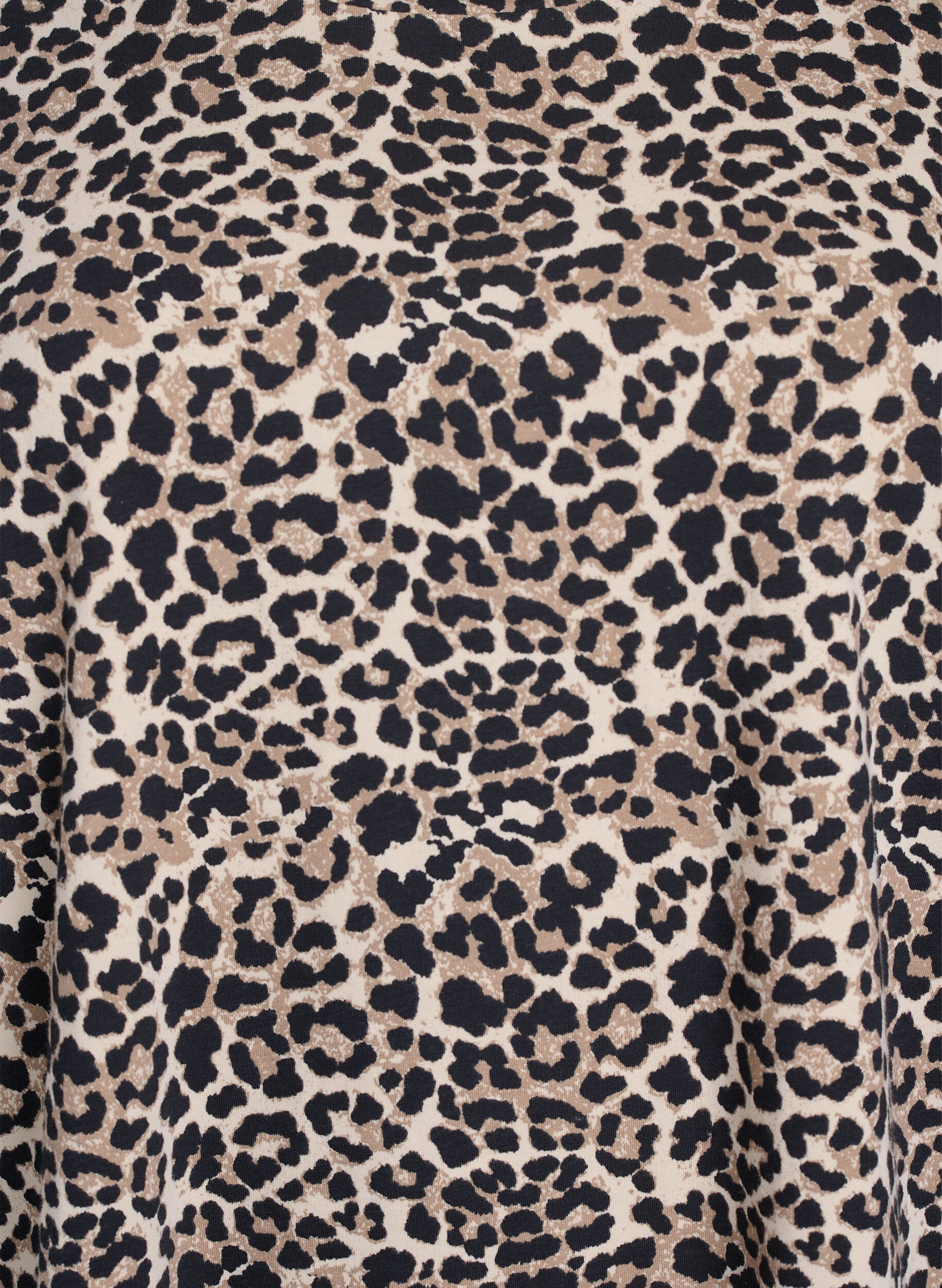 Zizzifashion T-shirt with round neck and all-over print, Brown, Packshot image number 2