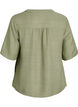 V-neck shirt blouse with short sleeves, Green, Packshot image number 1