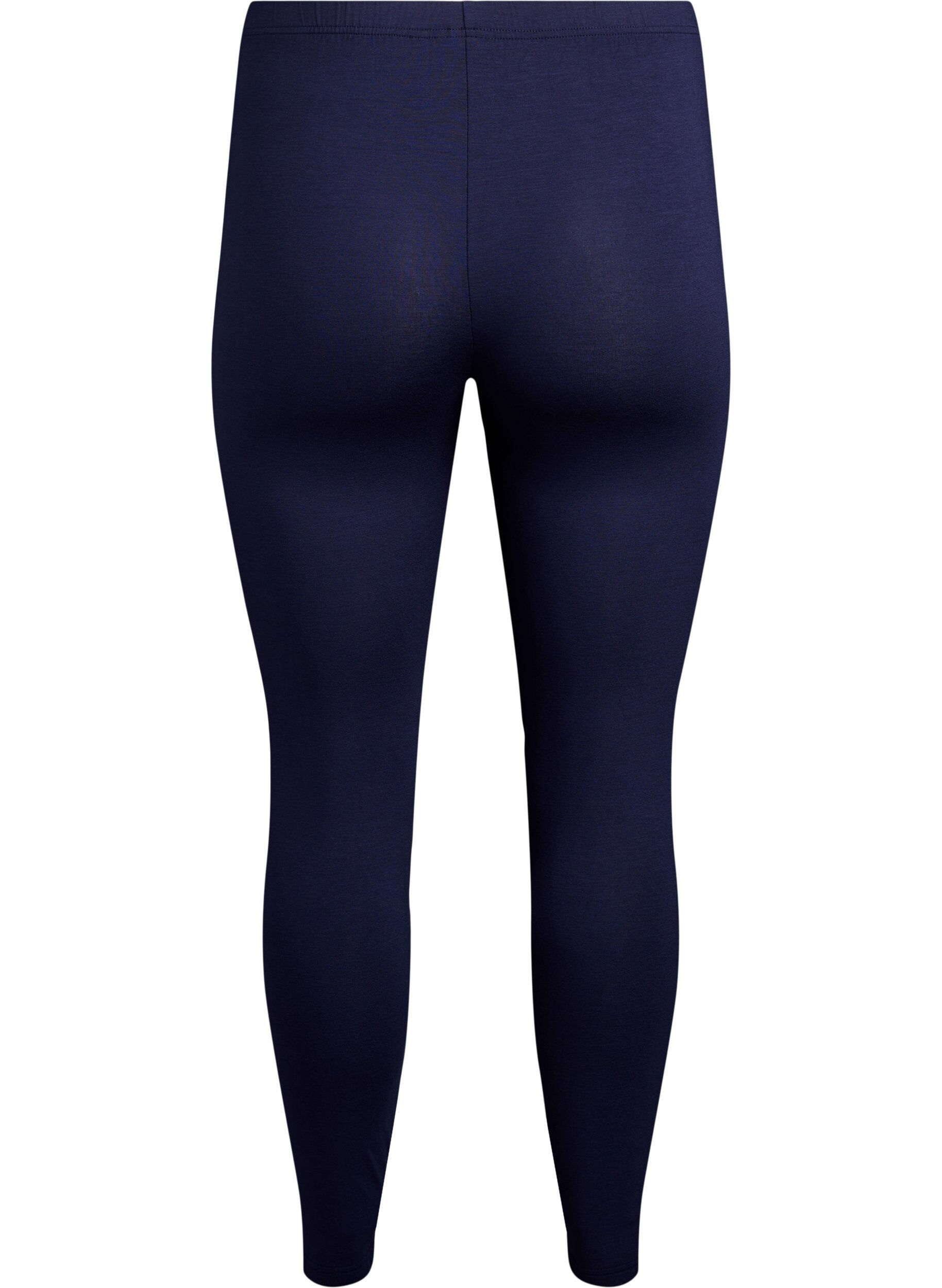 Zizzifashion Basic leggings in viscose, Blue, Packshot image number 1
