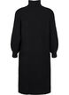 Long knit dress with turtleneck, Black, Packshot image number 1