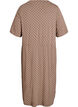 Midi-length jersey dress with tie belt at the waist, Brown, Packshot image number 1