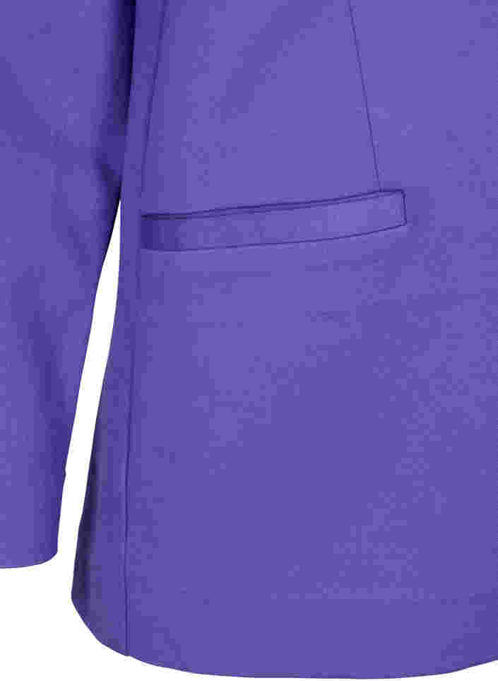 Simple blazer with button, Ultra Violet, Packshot image number 3