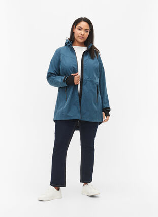 Softshell jacket with detachable hood, Stargazer Mel., Model image number 3