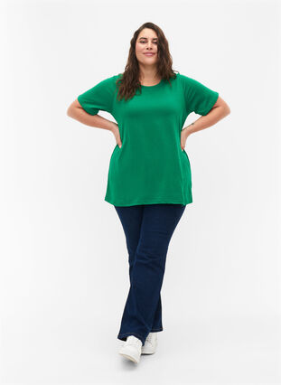 FLASH - T-shirt with round neck, Jolly Green, Model image number 2
