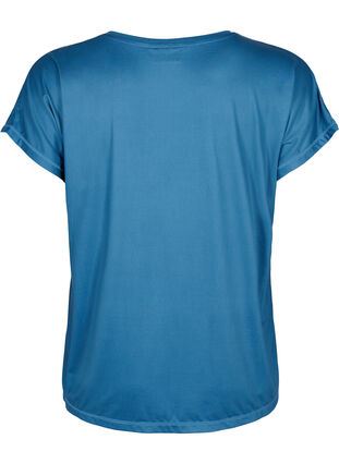 Short-sleeved workout t-shirt, Blue Wing Teal, Packshot image number 1