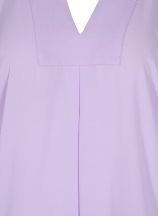 V-neck blouse with batwing sleeves, Lavendula, Packshot image number 2