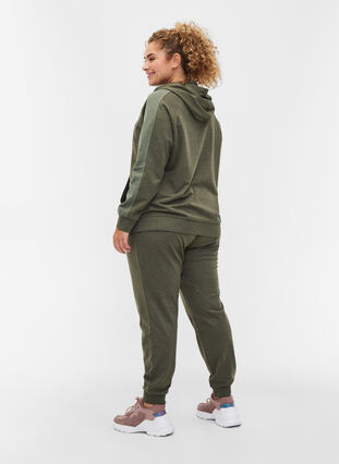 Loose sweatpants with pockets, Forest Night, Model image number 1