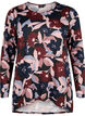 Floral Blouse with long sleeves, Black Rose Flower, Packshot image number 0