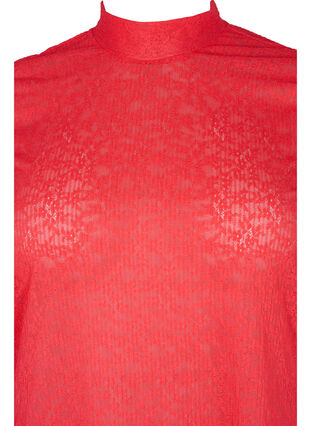 Close-fitting lace blouse with long sleeves, Hibiscus, Packshot image number 2