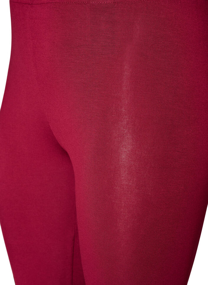 Basic viscose leggings, Red, Packshot image number 2