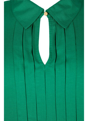 Long-sleeved viscose blouse with shirt collar, Jolly Green, Packshot image number 2