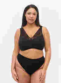 2-pack basic thong with regular waist, Black, Model