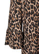 Short A-line dress with leopard print, Brown, Packshot image number 3
