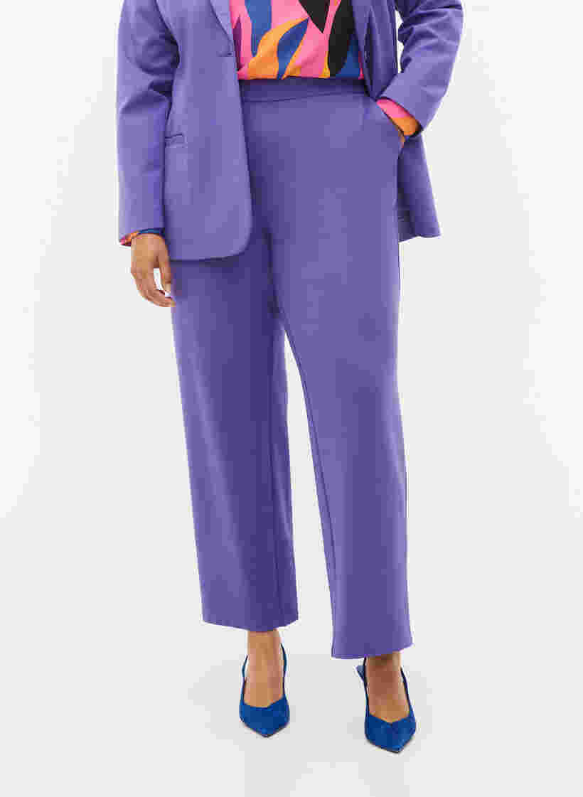 Classic wide leg trousers, Ultra Violet, Model image number 2