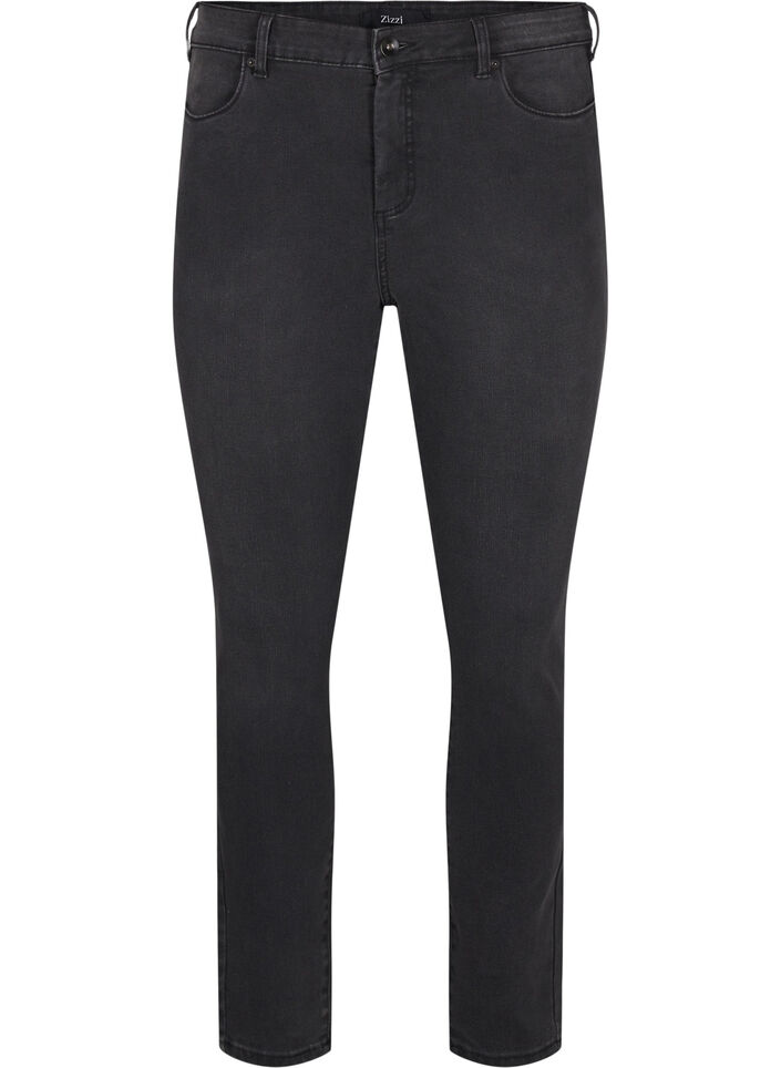 Amy jeans with a high waist and super slim fit, Dark Grey, Packshot image number 0