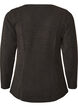Jersey blouse with a ribbed texture and an A-line fit, Black, Packshot image number 1
