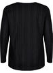 Long-sleeved blouse with texture, Black, Packshot image number 1