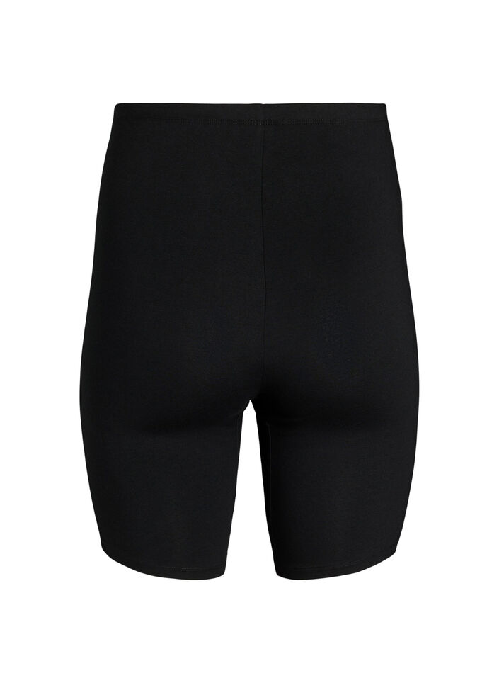 Cotton panties with long legs, Black, Packshot image number 1