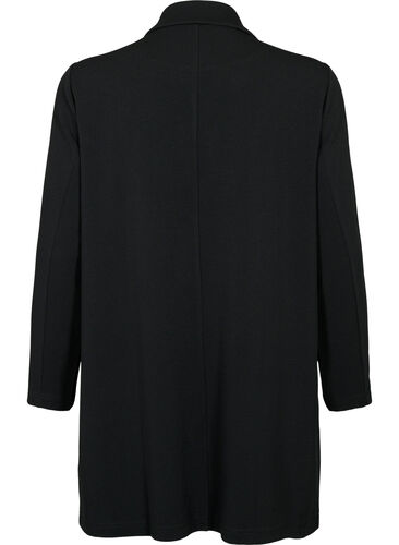 FLASH - Long blazer with pockets, Black, Packshot image number 1