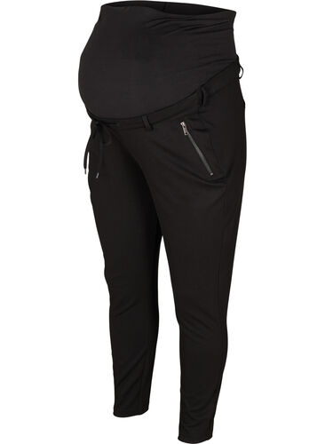 Maternity Maddison pants with zipper, Black, Packshot image number 0