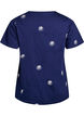 T-shirt in organic cotton with embroidered motifs, Blue, Packshot image number 1