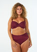 Briefs with mesh and embroidered lace trims, Red, Model image number 0