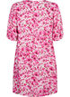 Floral viscose dress with a-shape, Pink Flower Rain, Packshot image number 1
